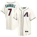 A.Diamondbacks #7 Corbin Carroll Player Cream Home Game Gdoa Stitched Jerseys