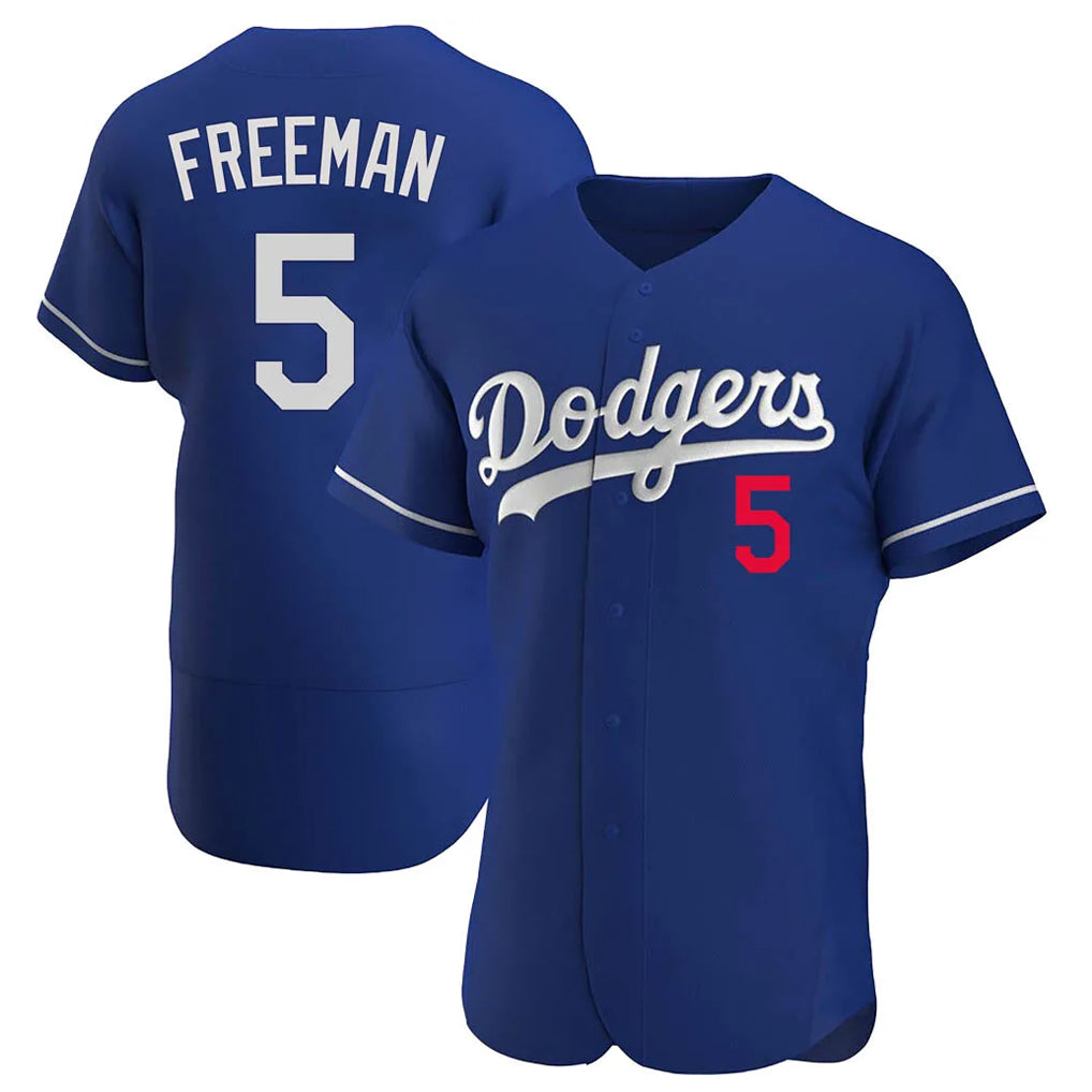 LA.Dodgers #5 Freddie Freeman Player Royal Limited Elite Home Fdoa Stitched Jerseys