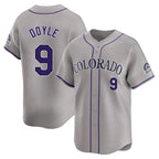 C.Rockies #9 Brenton Doyle Player Gray Limited Home Gdoa Stitched Jerseys