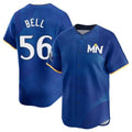 M.Twins #56 Josh Bell Player Royal City Connect Limited Home Fdoa Stitched Jerseys