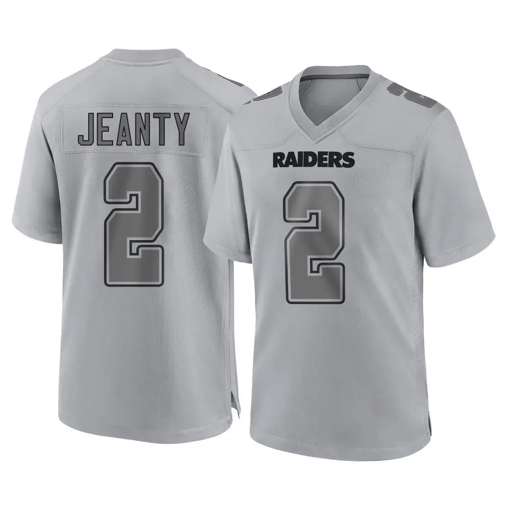 LV.Raiders #2 Ashton Jeanty Player Gray Atmosphere Fashion Limited Game Gdoa Stitched Jerseys