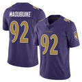 B.Ravens #92 Nnamdi Madubuike Player Purple Color Rush Vapor Untouchable Limited Home Game Gdoa Stitched Jerseys
