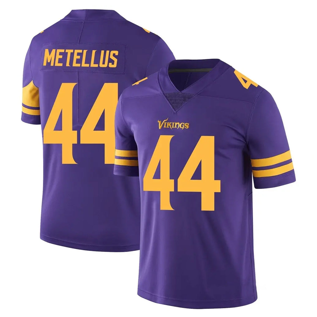 M.Vikings #44 Josh Metellus Player Purple Limited Color Rush Home Game Gdoa Stitched Jerseys