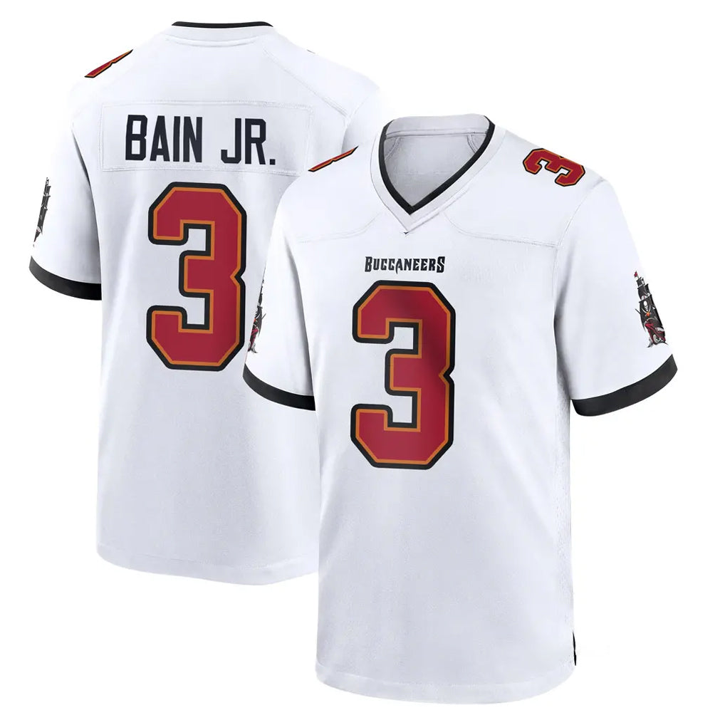 TB.Buccaneers #3 Rueben Bain Jr. Player White Home Game Gdoa Stitched Jerseys