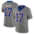 B.Bills #17 Josh Allen Player Gray Nickel City Limited Home Game Gdoa Stitched Jerseys