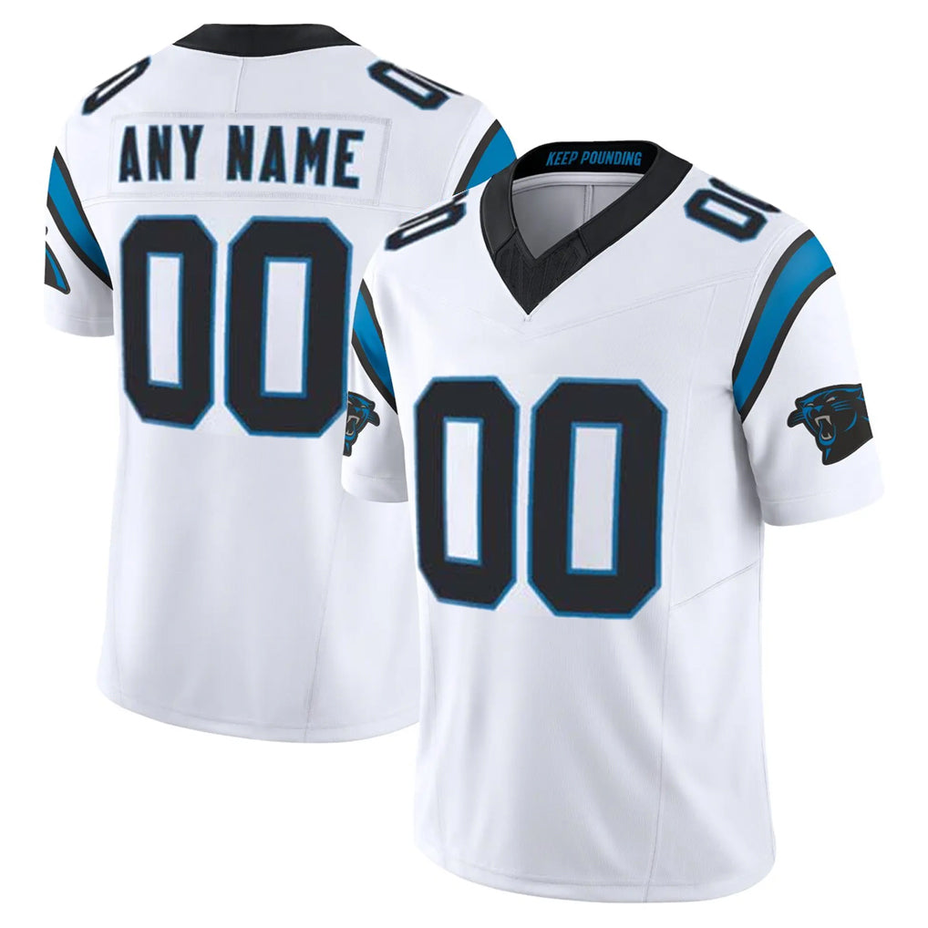 Custom C.Panthers White Vapor F.U.S.E. Limited Home Game Any Name & Numbers Gdoa Stitched Jerseys
