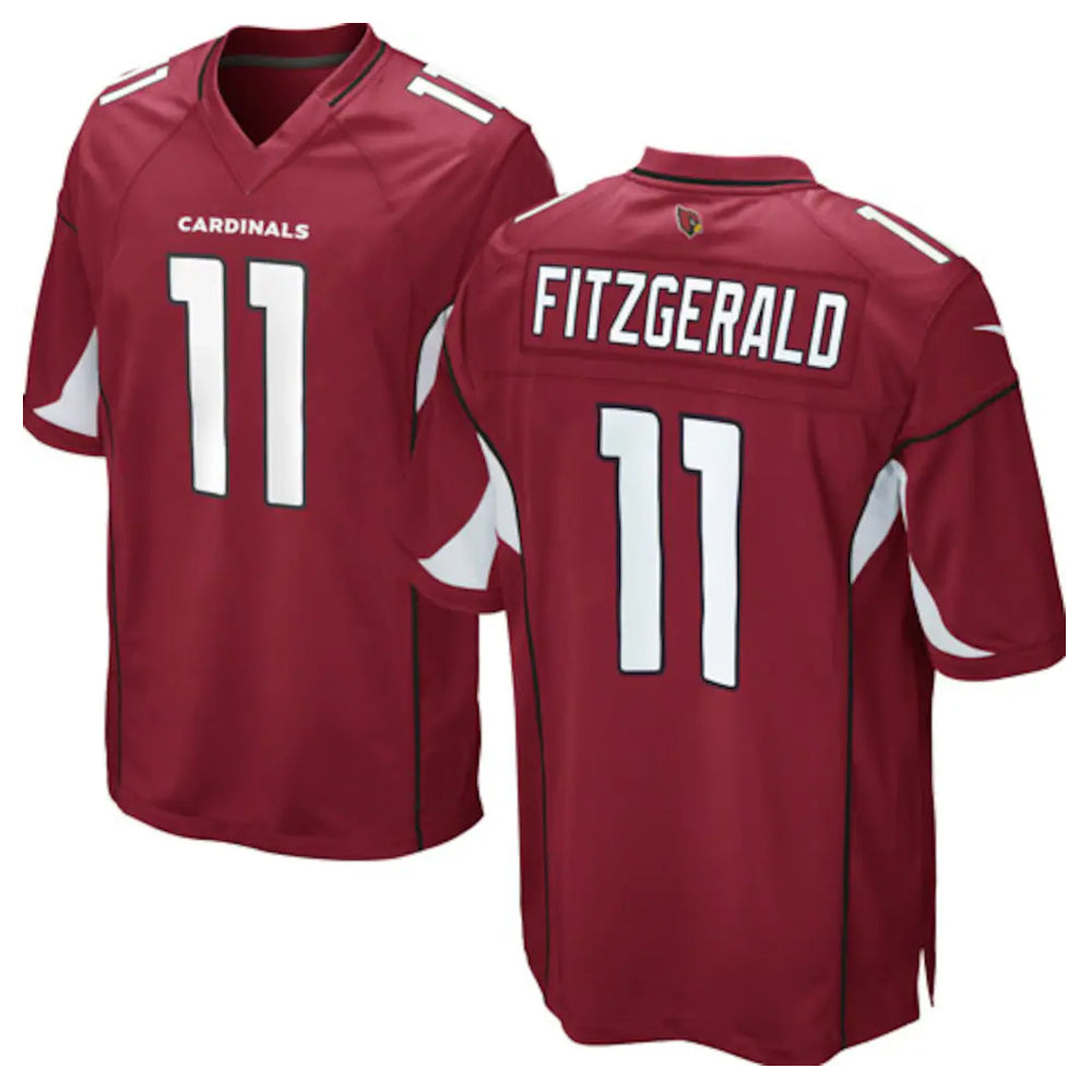 A.Cardinals #11 Larry Fitzgerald Player Cardinal Game Gdoa Stitched Jerseys