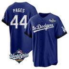 LA.Dodgers #44 Andy Pages Player Royal World Series City Connect Home Game Fdoa Stitched Jerseys