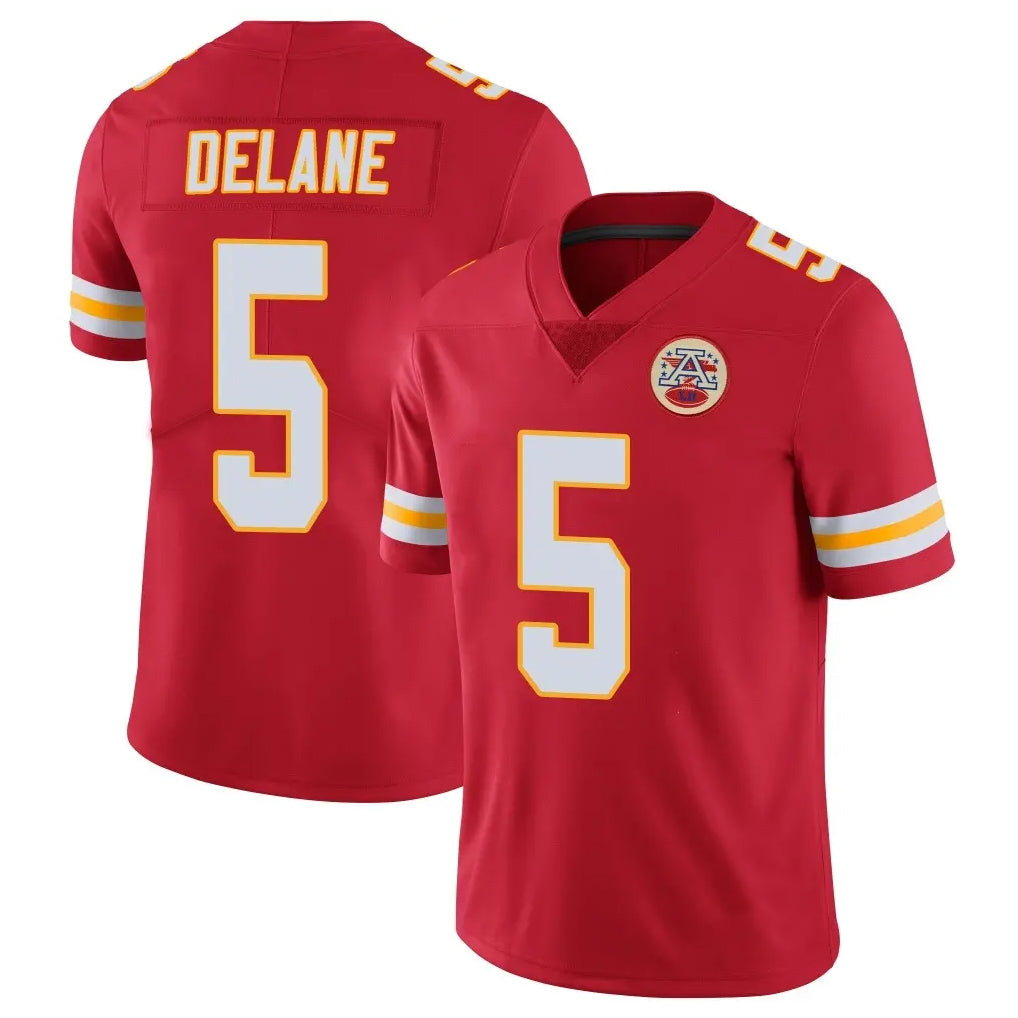 KC.Chiefs #5 Mansoor Delane Player Red Limited Vapor Untouchable Home Game Gdoa Stitched Jerseys