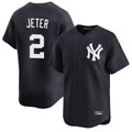 NY.Yankees #2 Derek Jeter Player Navy Limited Home Fdoa Stitched Jerseys