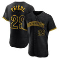 C.Reds #29 TJ Friedl Player Black Snake Skin City Limited Elite Home Gdoa Stitched Jerseys