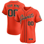 Custom SF.Giants Orange Limited Elite Home Game Any Name & Number Gdoa Stitched Jerseys