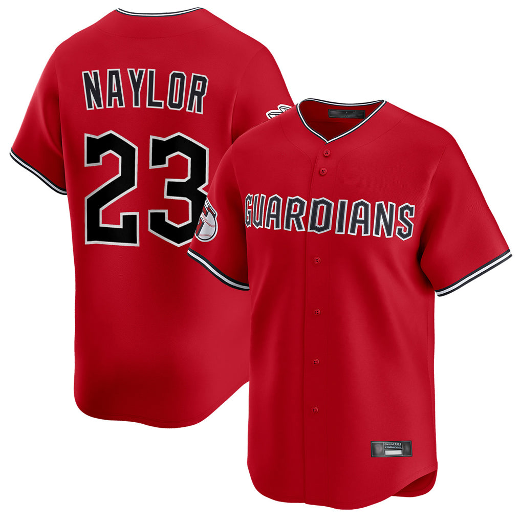 C.Guardians #23 Bo Naylor Player Red Limited Home Gdoa Stitched Jerseys