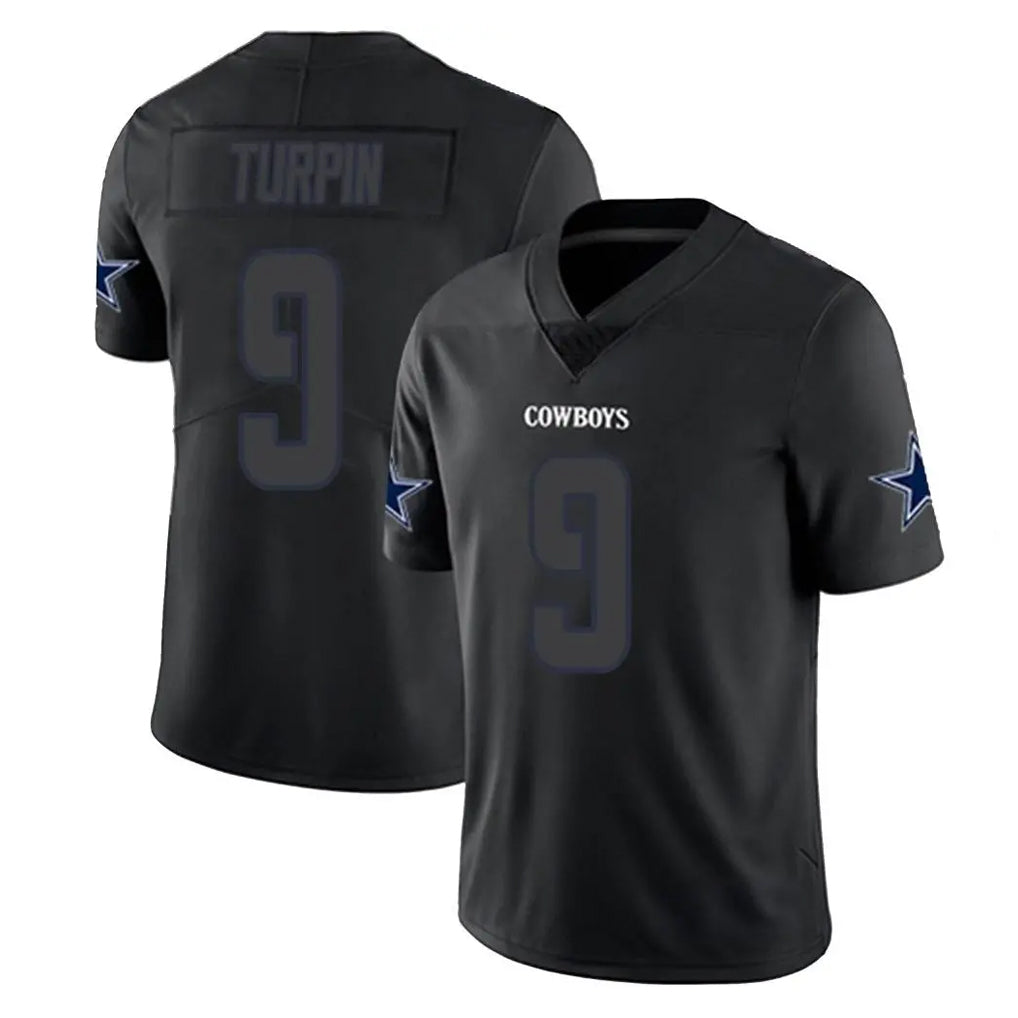 D.Cowboys #9 KaVontae Turpin Player Black Impact Limited Home Game Gdoa Stitched Jerseys