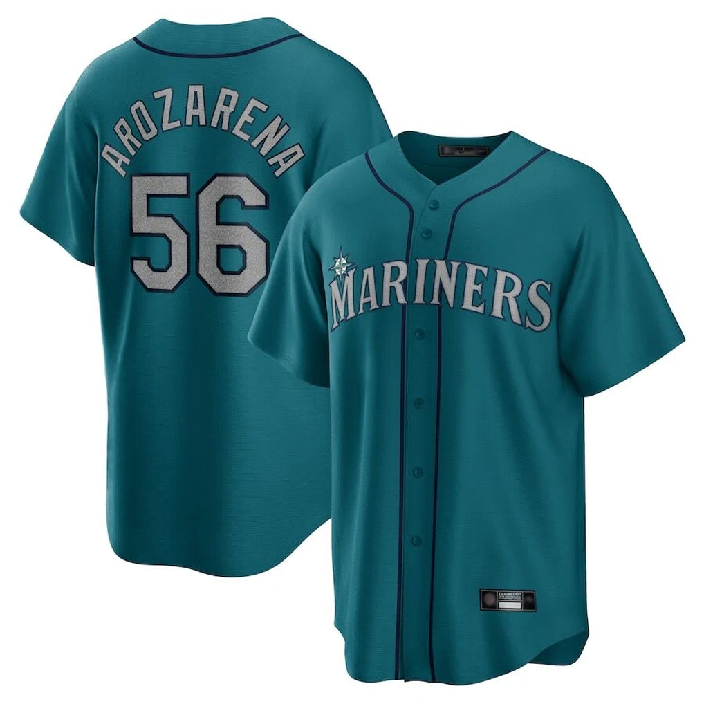 S.Mariners #56 Randy Arozarena Player Teal Home Game Fdoa Stitched Jerseys