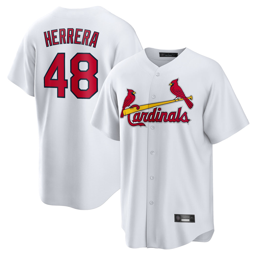 St. Louis Cardinals #48 Ivan Herrera Player White Home Game Fdoa Stitched Jerseys