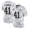 NO.Saints #41 Alvin Kamara Player Arctic Camo Salute To Service Limited Game Gdoa Stitched Jerseys