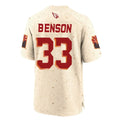 A.Cardinals #33 Trey Benson Player Cream Rivalries Collection Game Gdoa Stitched Jerseys