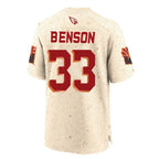A.Cardinals #33 Trey Benson Player Cream Rivalries Collection Game Gdoa Stitched Jerseys