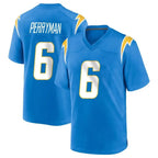 LA.Chargers #6 Denzel Perryman Player Blue Home Game Gdoa Stitched Jerseys