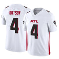 A.Falcons #4 Jahan Dotson Player White Vapor F.U.S.E. Limited Gdoa Stitched Jerseys