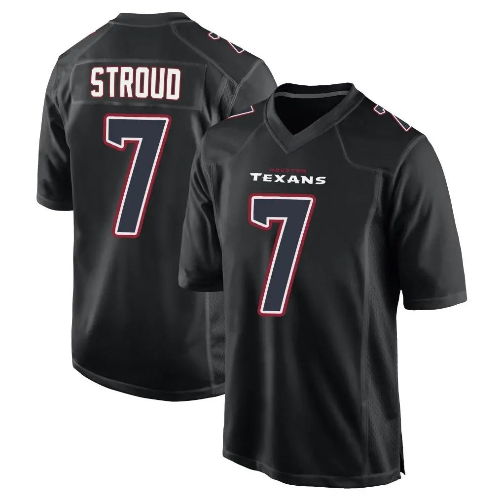 H.Texans #7 CJ Stroud Player Black Fashion Home Game Gdoa Stitched Jerseys