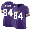 M.Vikings #84 Josh Oliver Player Purple Limited Vapor F.U.S.E. Home Game Gdoa Stitched Jerseys