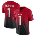 A.Falcons #1 Tua Tagovailoa Player Red Vapor Untouchable Limited Home Game Gdoa Stitched Jerseys