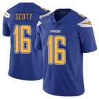 LA.Chargers #16 J.K. Scott Player Royal Limited Color Rush Vapor Untouchable Home Game Gdoa Stitched Jerseys