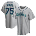 S.Mariners #75 Andres Munoz Player Gray Home Game Fdoa Stitched Jerseys