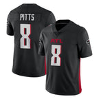 A.Falcons #8 Kyle Pitts Sr. Player Black Vapor Untouchable Limited Home Game Gdoa Stitched Jerseys
