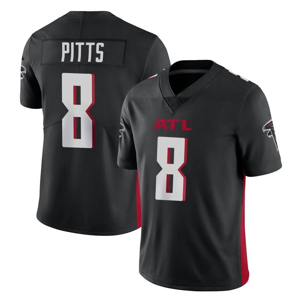 A.Falcons #8 Kyle Pitts Sr. Player Black Vapor Untouchable Limited Home Game Gdoa Stitched Jerseys