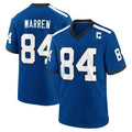 IN.Colts #84 Tyler Warren Player Royal Alternate Indiana Nights Home Game Gdoa Stitched Jerseys