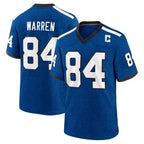 IN.Colts #84 Tyler Warren Player Royal Alternate Indiana Nights Home Game Gdoa Stitched Jerseys