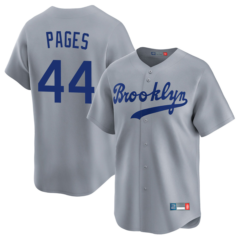 LA.Dodgers #44 Andy Pages Player Gray Game Limited Home Fdoa Stitched Jerseys