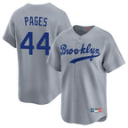 LA.Dodgers #44 Andy Pages Player Gray Game Limited Home Fdoa Stitched Jerseys