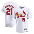 St. Louis Cardinals #21 Lars Nootbaar Player White Home Limited Fdoa Stitched Jerseys