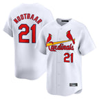 St. Louis Cardinals #21 Lars Nootbaar Player White Home Limited Fdoa Stitched Jerseys