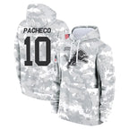 D.Lions #10 Isiah Pacheco Player Arctic Camo Salute to Service Hoodies Limited Game Gdoa Stitched Jerseys
