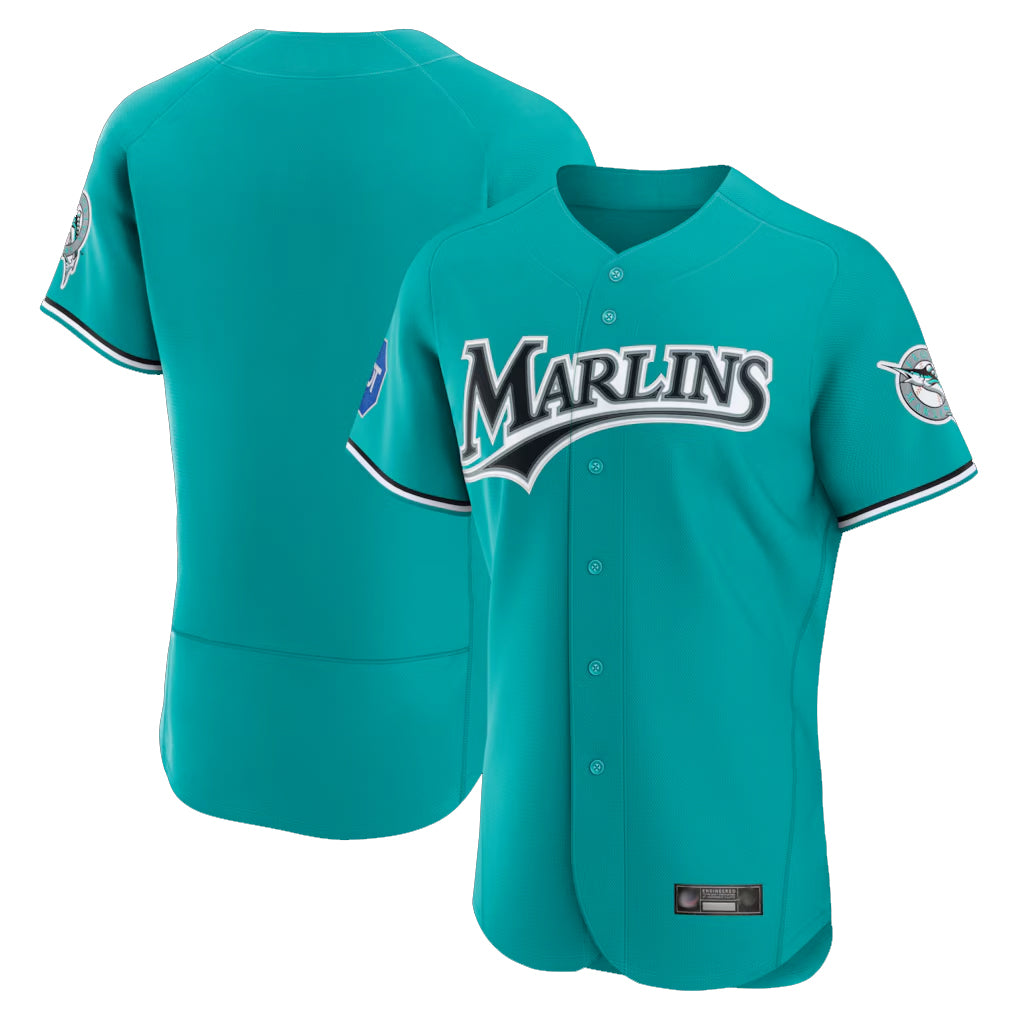 M.Marlins ## Marlins Blank Player Teal Mitchell & Ness Cooperstown Collection Limited Elite Fdoa Stitched Jerseys