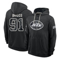 NY.Jets #91 Jowon Briggs Player 2026 Black Logo Pullover Hoodies Limited Game Gdoa Stitched Jerseys