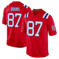 NE.Patriots #87 Romeo Doubs Player Red Home Game Gdoa Stitched Jerseys