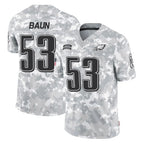 P.Eagles #53 Zack Baun Player Arctic Camo Salute to Service Limited Game Gdoa Stitched Jerseys