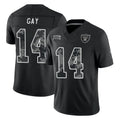 LV.Raiders #14 Matt Gay Player Black Limited 2026 Salute to Service Home Game Stitched Jerseys