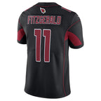A.Cardinals #11 Larry Fitzgerald Player Black Vapor Untouchable Color Rush Limited Gdoa Stitched Jerseys