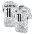 J.Jaguars #11 Parker Washington Player Arctic Camo Salute To Service Limited Game Gdoa Stitched Jerseys