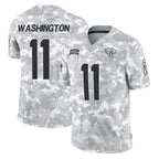 J.Jaguars #11 Parker Washington Player Arctic Camo Salute To Service Limited Game Gdoa Stitched Jerseys