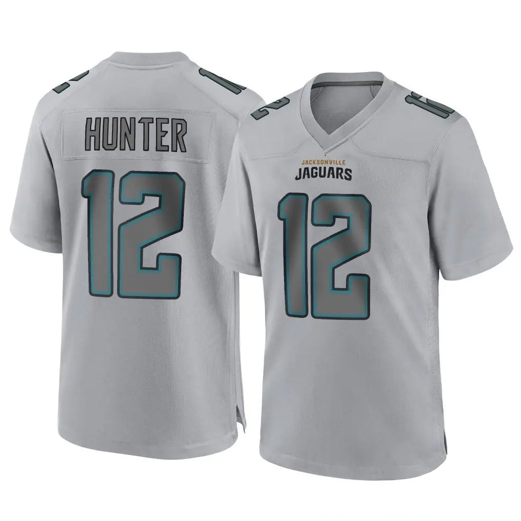 J.Jaguars #12 Travis Hunter Player Gray Atmosphere Fashion Home Game Gdoa Stitched Jerseys