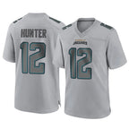 J.Jaguars #12 Travis Hunter Player Gray Atmosphere Fashion Home Game Gdoa Stitched Jerseys