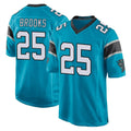 C.Panthers #25 Jonathon Brooks Player Blue Game Gdoa Stitched Jerseys